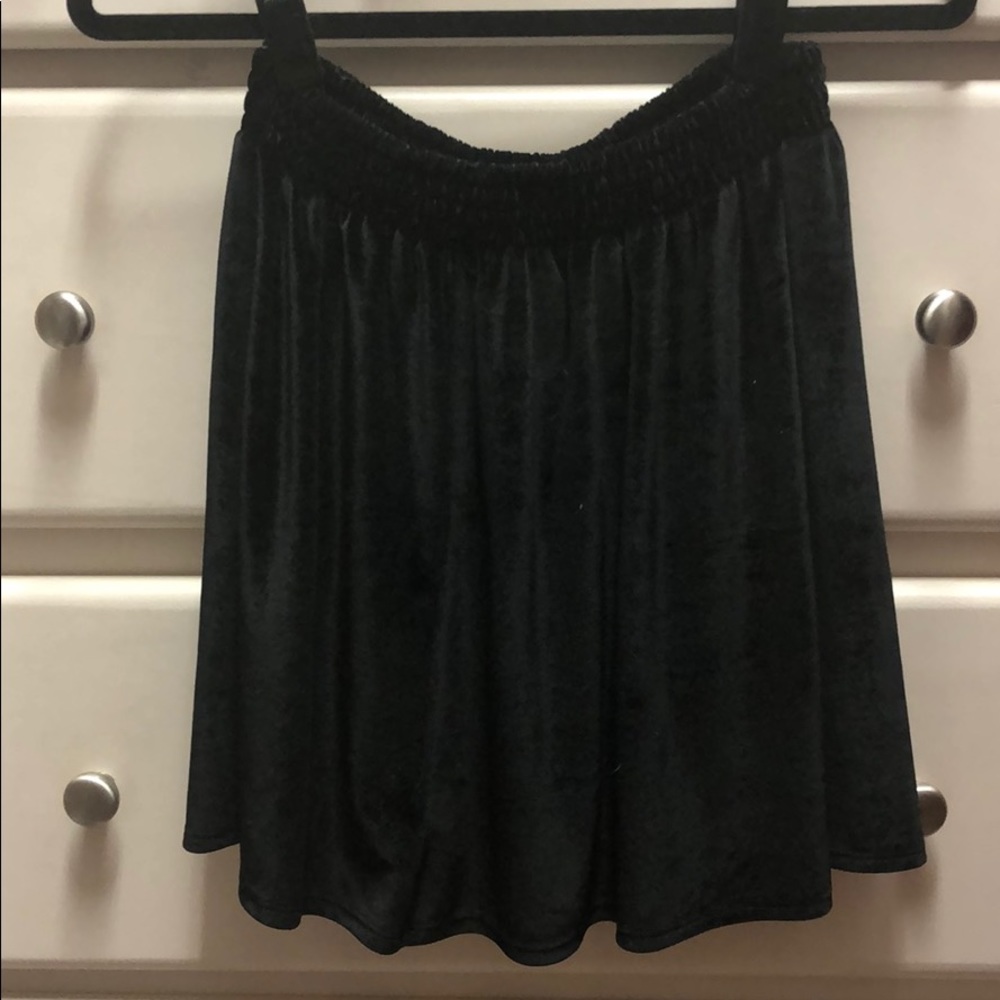 Black Velvet skater skirt